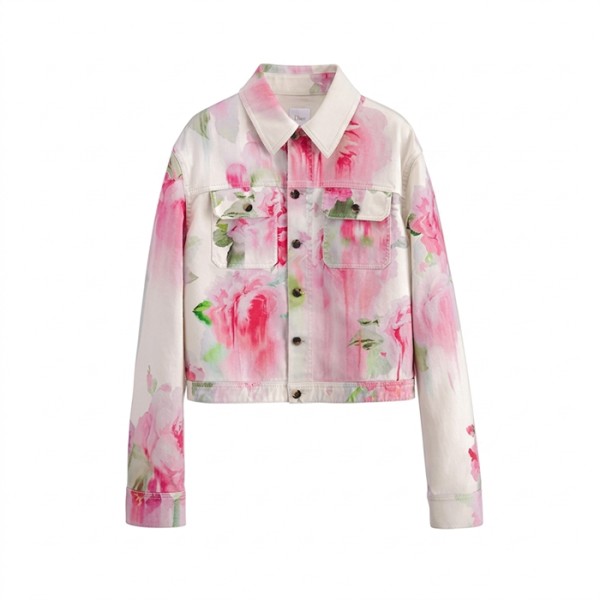 디올 여성 페인티드 로즈  재킷 - Dior Womens Painted Roses Jacket - dic15158x