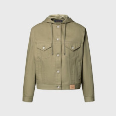루이비통 여성 후드 모노그램 재킷 - Louis vuitton Womens Hooded Inside-Out Monogram Jacket - lvc15679x