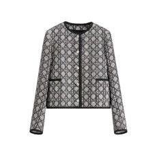 디올 여성 마크로카나쥬 재킷 - Dior Womens Macrocannage Jacket - dic16138x