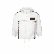 루이비통 여성 레이스 장식 후드 파카 - Louis vuitton Womens Lace-trimmed Hooded Parka - lvc16256x