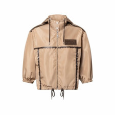 루이비통 여성 레이스 장식 후드 파카 - Louis vuitton Womens Lace-trimmed Hooded Parka - lvc16258x