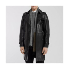 버버리]Burberry 2020 Mens Casual Leather Coats - 버버리 2020 남성 캐쥬얼 가죽 코트 Bur03295x.Size(s - xl).블랙