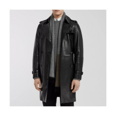 버버리]Burberry 2020 Mens Casual Leather Coats - 버버리 2020 남성 캐쥬얼 가죽 코트 Bur03295x.Size(s - xl).블랙