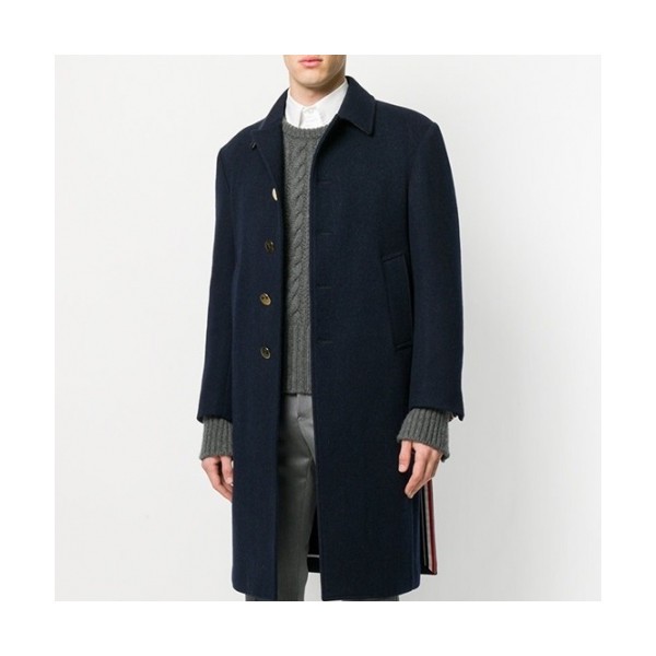 Thom Browne 2020 Mens Cashmere Coats - 톰브라운 2020 남성 캐시미어 코트 Thom01080x.Size(m - 2xl).네이비