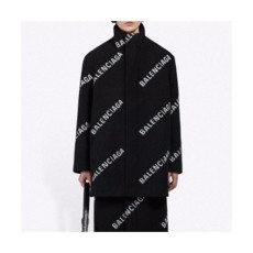 발렌시아가]Balenciaga 2020 Mm/Wm Logo Cashmere Coats - 발렌시아가 2020 남/녀 로고 캐시미어 코트 Bal0866x.Size(xs - l).블랙