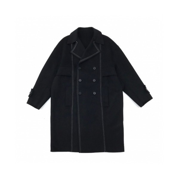 로에베]Loewe 2021 Mens Business Modern Cashmere Coats - 로에베 2021 남성 비지니스 모던 캐시미어 코트 Loe0376x.Size(m - 2xl).블랙
