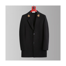 Dior Mens Business Modern Cashmere Coats Black - 디올 2021 남성 비지니스 모던 가죽 캐시미어 코트 Dio01536x Size(m - 3xl) 블랙
