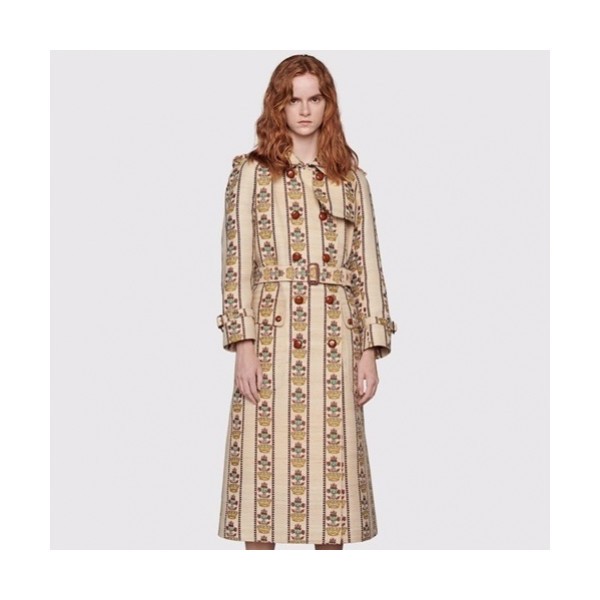 Gucci  Womens Casual Trench Coats Ivory - 구찌 2021 여성 캐쥬얼 트렌치 코트 Guc04515x Size(s - l) 아이보리