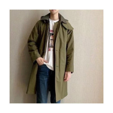 버버리 남성 카키 다운 코트 - Burberry Mens Khaki Coats - bur04542x