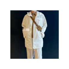 프라다 남성 화이트 후드 코트 - Prada Mens White Coats - pr13x