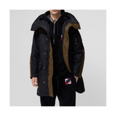 버버리 남성 블랙 다운 코트 - Burberry Mens Black Coats - bur04609x