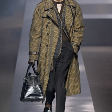펜디 남성 모던 카키 코트 - Fendi Mens Khaki Coats - fe172x