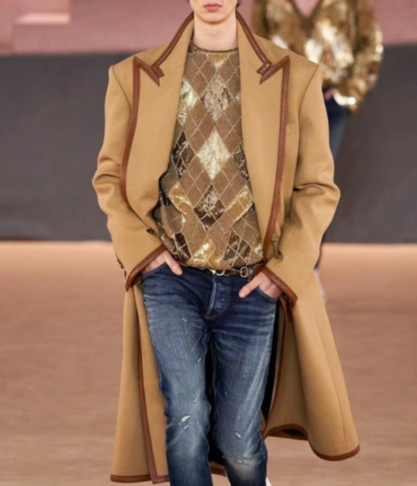 발망 남성 베이지 코트 - Balmain Mens Beige Coats - bam232x
