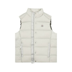 몽클레어 남성 화이트 덕다운 베스트 - Moncler Mens White Vest - moc169x