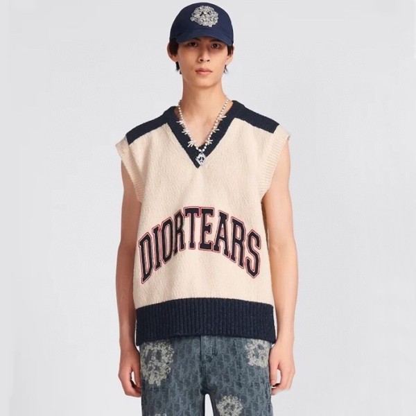 디올 남성 베이지 베스트 - Dior Mens Beige Vest - dic960x