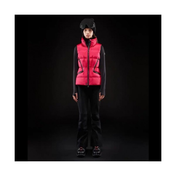 Moncler  2019 Womens Patch Logo Down Pedding Vest - 몽클레어 2019 여성 패치 로고 다운 패딩 조끼 Moc0677x.Size(s - l).3컬러(블랙/크림/핑크)