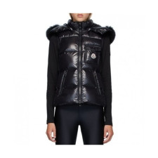 몽클레어]Moncler 2020 Womens Patch Logo Down Pedding Vest - 몽클레어 2020 여성 패치 로고 다운 패딩 조끼 Moc02052x.Size(s - xl).블랙