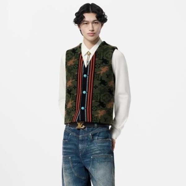 루이비통 남성 브이넥 베스트 - Louis vuitton Mens V-neck Vest - lvc2963x