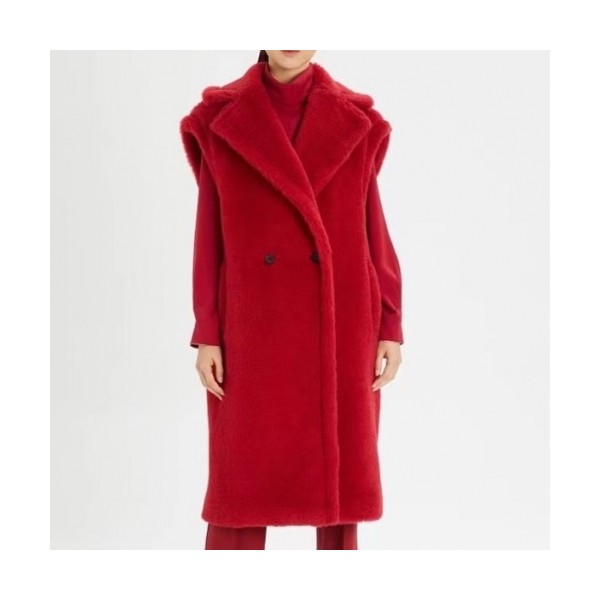 Maxmara Ladies Flannel Best Red - 막스마라 여성 플란넬 베스트 Max0107x
