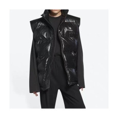 발렌시아가 여성 덕다운 블랙 베스트 - Mens Black Best - bal01689x