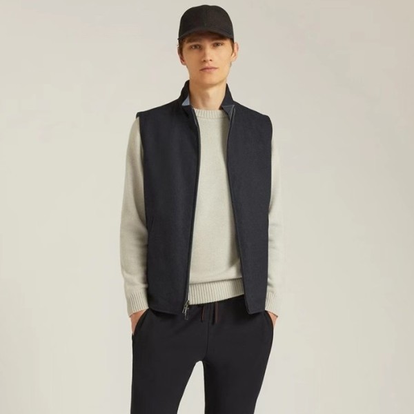 로로피아나 남성 양면 베스트 - Loro Piana Mens Basic Vest - lpc3277x
