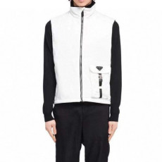 프라다 남/녀 화이트 다운 베스트 - Prada Unisex White Down Vest - pra02846x