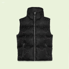 구찌 남/녀 블랙 구스다운 베스트 - Gucci Unisex Black Vest - gu23x