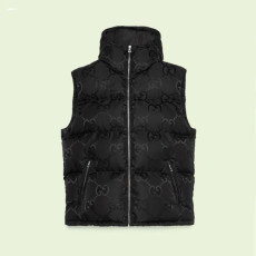구찌 남/녀 블랙 구스다운 베스트 - Gucci Unisex Black Vest - gu23x