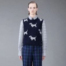 톰브라운 여성 라운드 베스트 - Thom Browne Womens Best - thc1336x
