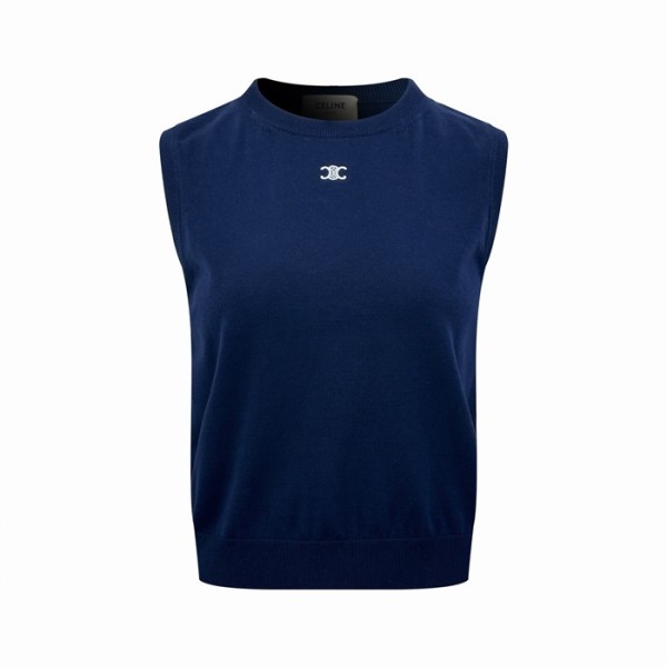 셀린느 여성 라운드 베스트 - Celine Womens Round Vest - cec15415x