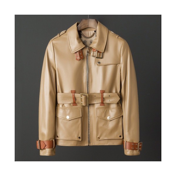 커스텀급]Burberry 2019 Womens Vintage Sheepskin Jacket - 버버리 2019 여성 빈티지 양가죽 자켓 Bur0874x.Size(s - xl).카멜