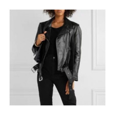 알렉산더왕]Alexsander Wang 2020 Womens Leather Jacket - 알렉산더왕 2019 여성 가죽 자켓 Alw0133x.Size(s - xl).블랙