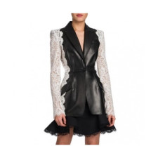 알렉산더왕]Alexsander Wang 2020 Womens Leather Jacket - 알렉산더왕 2019 여성 가죽 자켓 Alw0134x.Size(s - xl).블랙