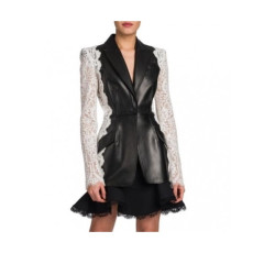 알렉산더왕]Alexsander Wang 2020 Womens Leather Jacket - 알렉산더왕 2019 여성 가죽 자켓 Alw0134x.Size(s - xl).블랙
