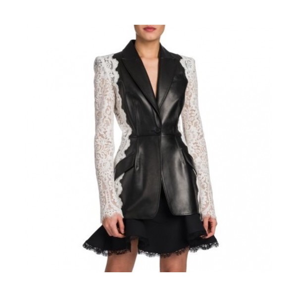 알렉산더왕]Alexsander Wang 2020 Womens Leather Jacket - 알렉산더왕 2019 여성 가죽 자켓 Alw0134x.Size(s - xl).블랙