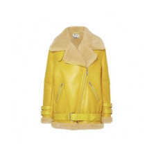 아크네]Acne Sstudios 2020 Womens Casual Leather Jacket - 아크네 2020 여성 캐쥬얼 가죽 자켓 Acn0110x.Size(xs - xl).옐로우