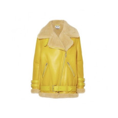 아크네]Acne Sstudios 2020 Womens Casual Leather Jacket - 아크네 2020 여성 캐쥬얼 가죽 자켓 Acn0110x.Size(xs - xl).옐로우