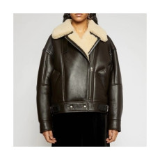 아크네]Acne Sstudios 2020 Womens Casual Leather Jacket - 아크네 2020 여성 캐쥬얼 가죽 자켓 Acn0117x.Size(s - 3xl).블랙
