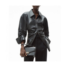 알렉산더왕]Alexsander Wang 2020 Womens Leather Jacket - 알렉산더왕 2019 여성 가죽 자켓 Alw0148x.Size(s - l).블랙