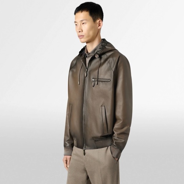벨루티 남성 가죽 자켓 - Berluti Mens Leather Jackets - bec8248x