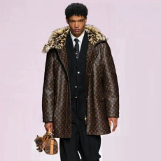 루이비통 남성 가죽 재킷 - Louis vuitton Mens Leather Jacket - lvc8291x