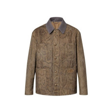 루이비통 남성 가죽 재킷 - Louis vuitton Mens Leather Jacket - lvc8338x