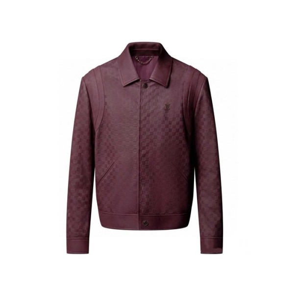 루이비통 남성 가죽 재킷 - Louis vuitton Mens Leather Jacket - lvc9063x