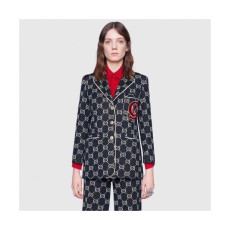Gucci 2019 Womens Embroidery Logo Cotton Suit - 구찌 여성 자수 로고 코튼 슈트 Guc01014x.Size(m - 3xl).네이비
