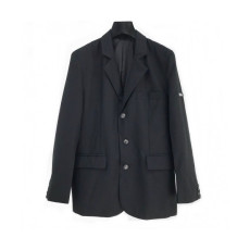 Balenciaga 2019 Mm/Wm Logo Cotton Suit Jackets - 발렌시아가 2019 남자 로고 코튼 슈트 재킷 Bal0530x.Size(s - m).블랙