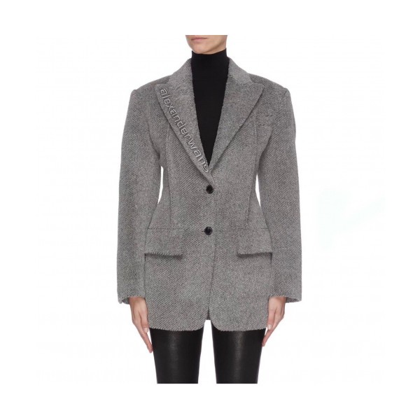 매장판]Alexsander Wang 2019 Womens Wool Suit Jacket - 알렉산더왕 2019 여성 울 슈트 자켓 Alw0037x.Size(s - l).그레이