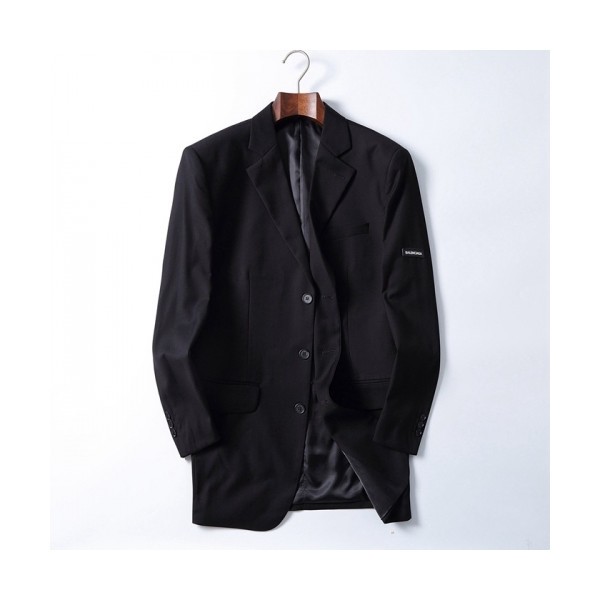 발렌시아가]Balenciaga 2020 Mm/Wm Logo Cotton Suit Jackets - 발렌시아가 2020 남자 로고 코튼 슈트 재킷 Bal0796x.Size(m - 3xl).블랙