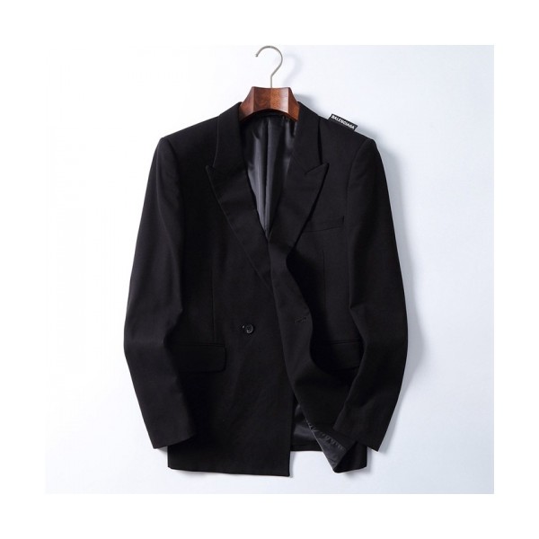 발렌시아가]Balenciaga 2020 Mm/Wm Logo Cotton Suit Jackets - 발렌시아가 2020 남자 로고 코튼 슈트 재킷 Bal0797x.Size(m - 3xl).블랙
