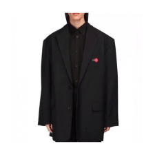 발렌시아가]Balenciaga 2020 Mm/Wm Logo Cotton Suit Jackets - 발렌시아가 2020 남자 로고 코튼 슈트 재킷 Bal0839x.Size(s - l).블랙