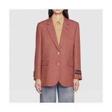 Gucci  Womens Casual Suit Jacket Pink - 구찌 2021 여성 캐쥬얼 슈트자켓 Guc03957x Size(s - l) 핑크